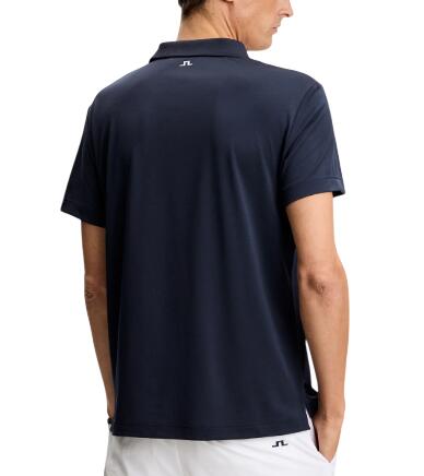 J. Lindeberg Lionel Polo, golfpolo voor heren, marineblauw 3/4