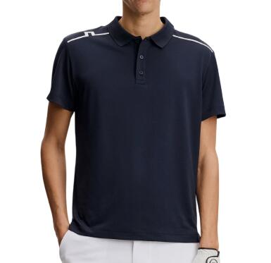 J. Lindeberg Lionel Polo, golfpolo voor heren, marineblauw 2/4