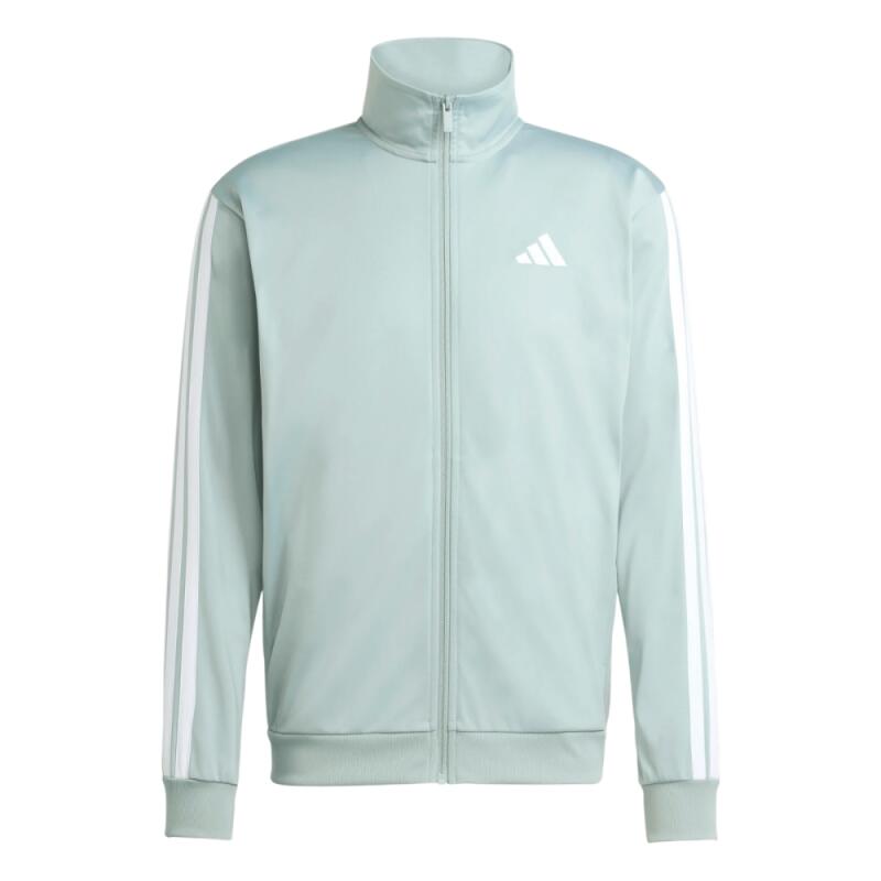 adidas Essentials 3-Stripes track jacket light blue, recycled polyester tricot
