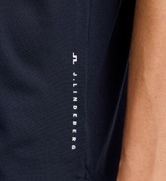 J. Lindeberg Lionel Polo, golfpolo voor heren, marineblauw 4/4