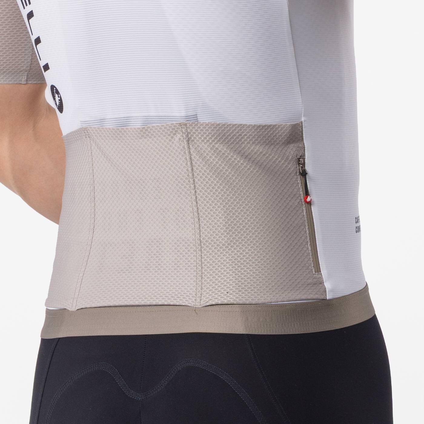 Castelli Corretto Camisola Ciclismo Homem Ivory Clay Black 4/6