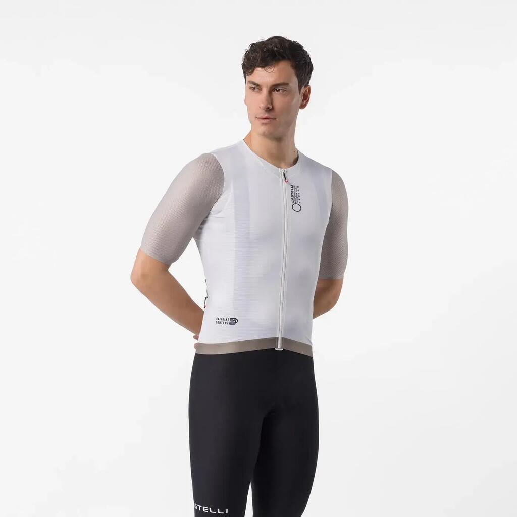 Castelli Corretto Men's Cycling Jersey Ivory Clay Black