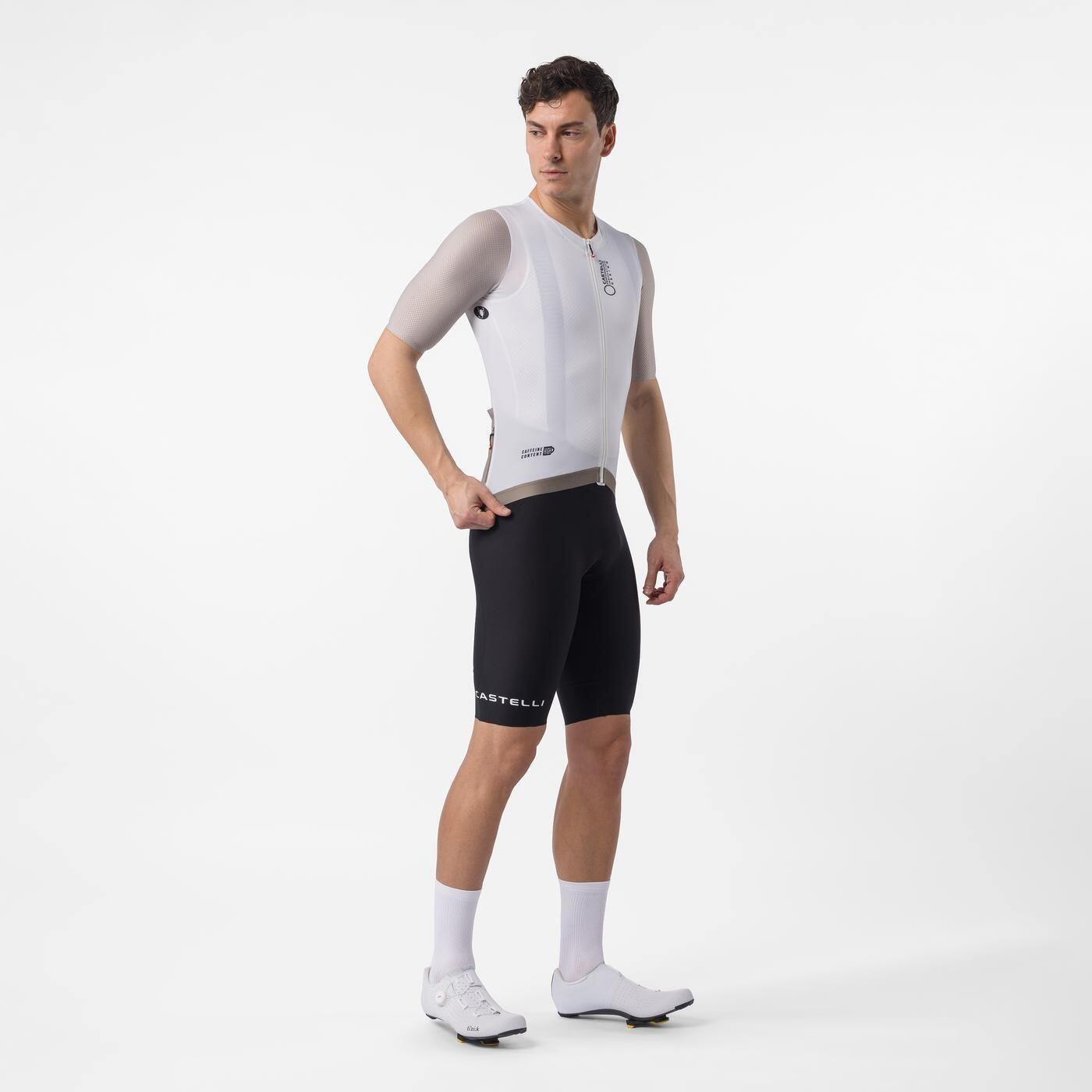 Castelli Corretto Camisola Ciclismo Homem Ivory Clay Black 6/6