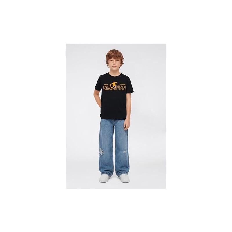 Camiseta Champion niño negra 307553-001 4/5