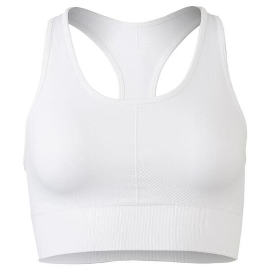 Damen Radsport Sport-BH nahtlos atmungsaktiv Schwarz