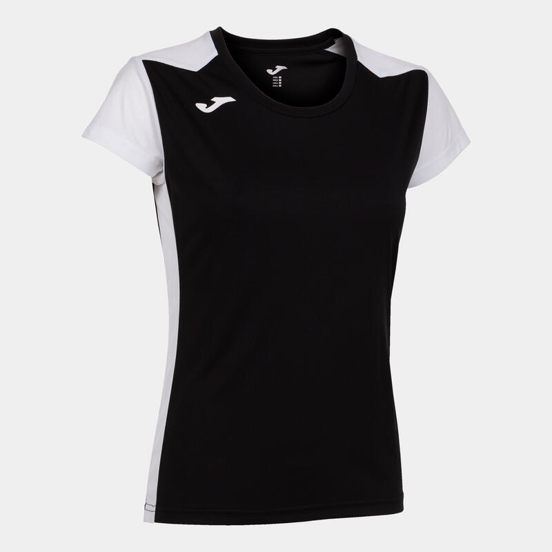Maillot manches courtes Femme Joma Record ii noir blanc