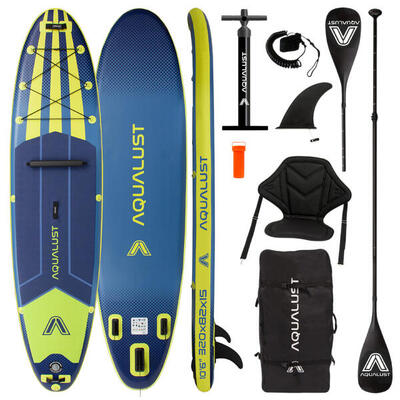 Opblaasbaar 10.6 isup paddle board 320 cm met kajakpeddel & zitje