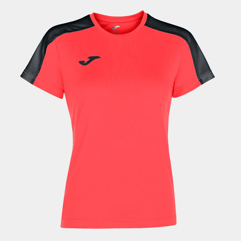Maillot manches courtes Femme Joma Academy iii corail fluo noir