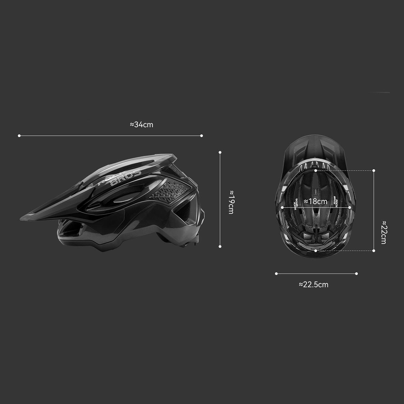 Casco da bicicletta regolabile con visiera 4/7