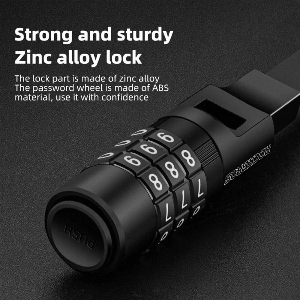 Zapięcie uniwersalne z szyfrem zbrojone Rockbros ZIP 6/7