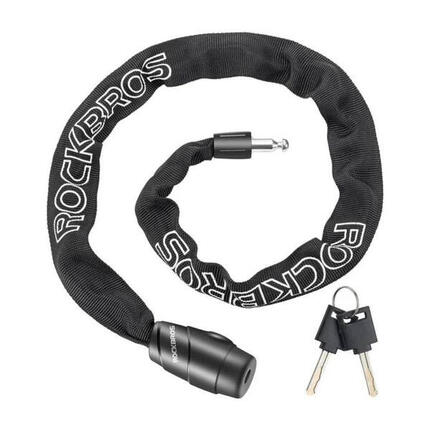 Zapięcie rowerowe, łańcuch antykradzieżowy 95cm + 2 Klucze ROCKBROS 3230001001