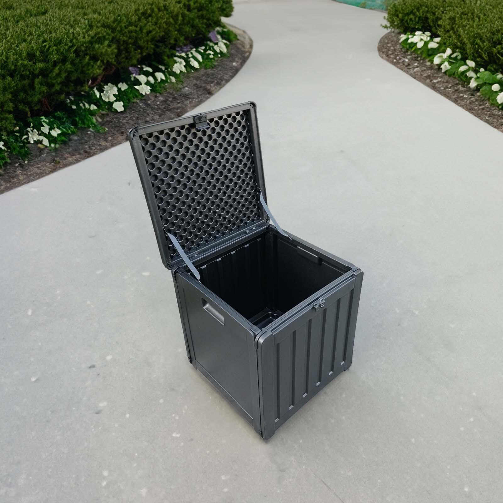 Baúl de Resina para Exterior Gardiun Soften Small 42,8x42,8x46,4 cm 76 litros 2/5