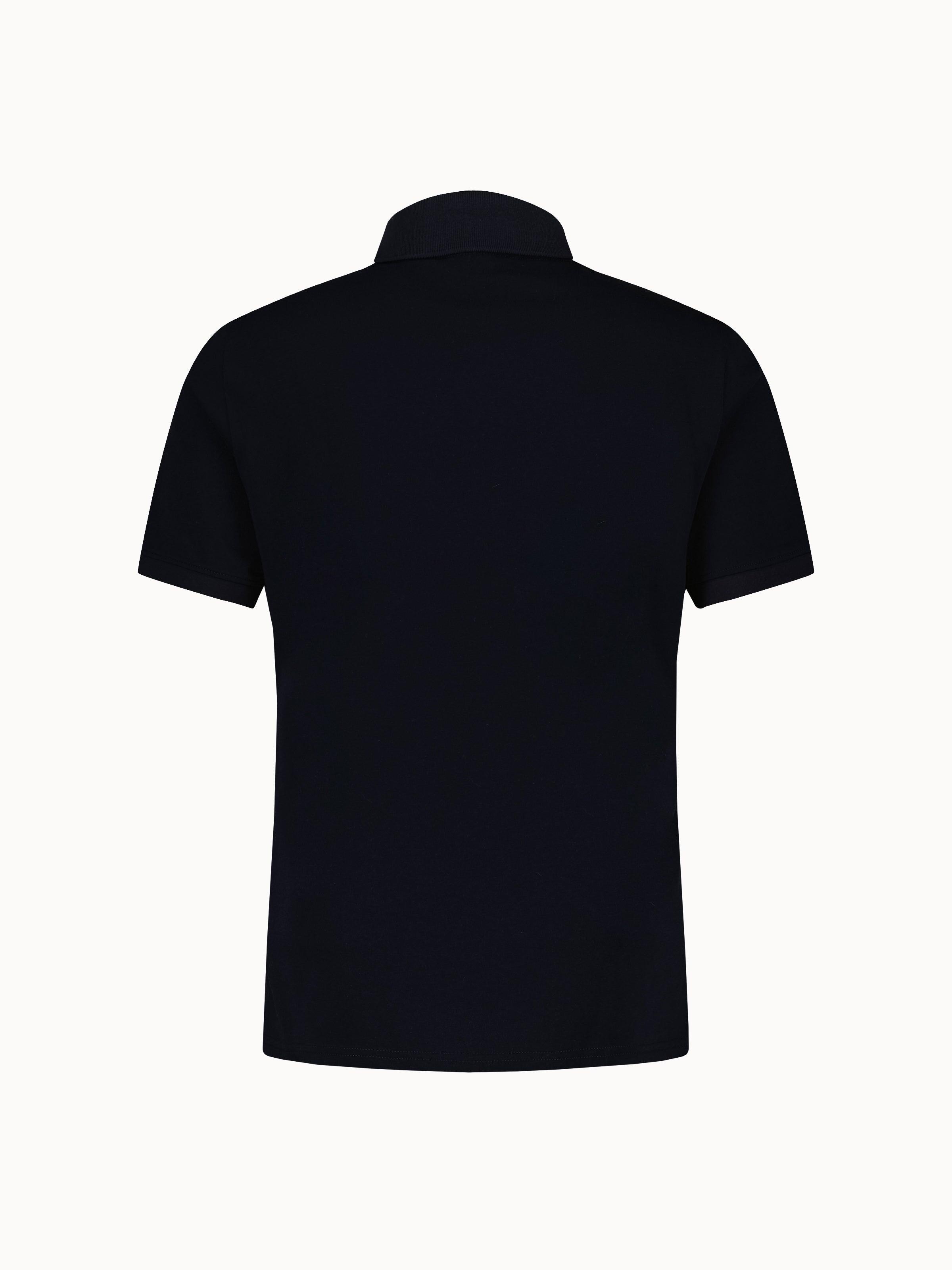 Polo demi-zippé en jersey de coton épais TRICOLORES 2/3