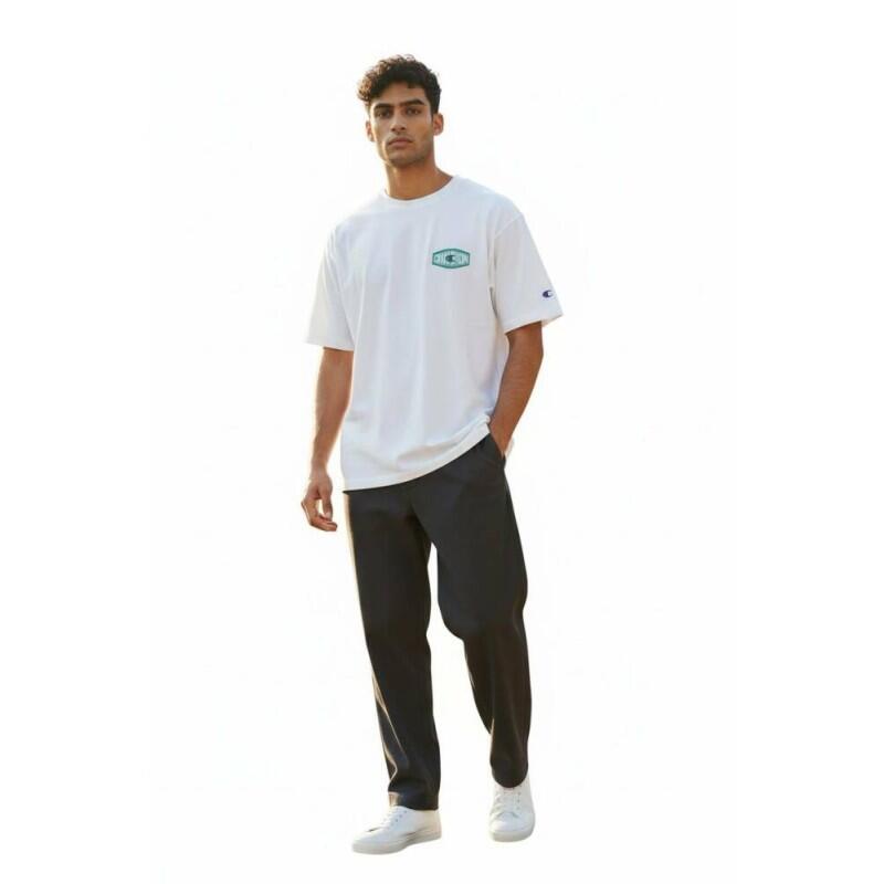 T-shirt Champion uomo bianco 100% cotone Classic Fit 3/3