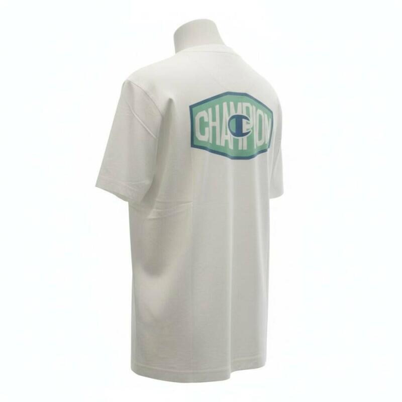 T-shirt Champion uomo bianco 100% cotone Classic Fit 2/3