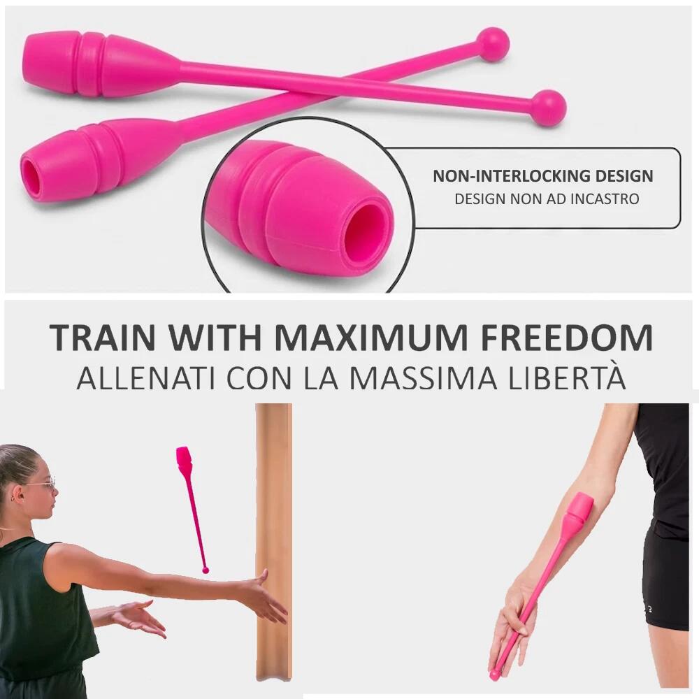 2 MAÇAS GINÁSTICA RÍTMICA 36CM NÃO ENCAIXÁVEIS FF 3/5