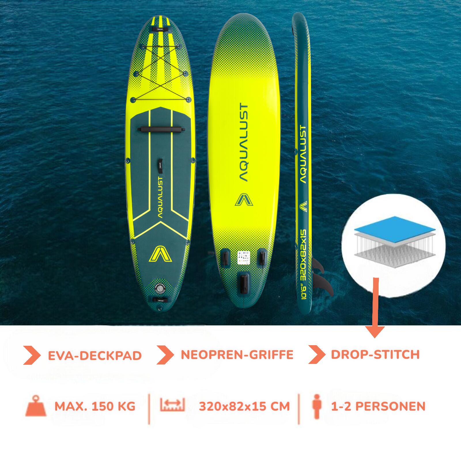 Tabla SUP hinchable 10.6 320 cm con remo de kayak 6/7