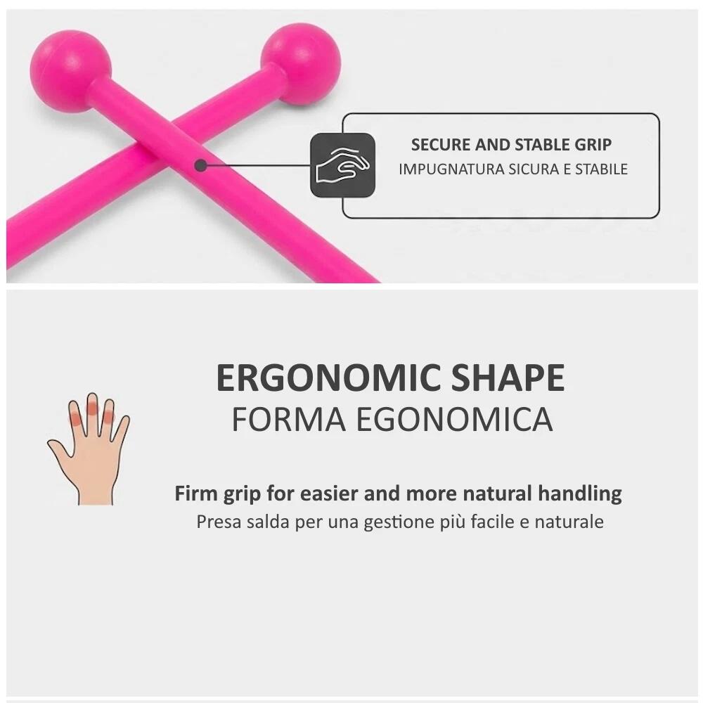 2 MAÇAS GINÁSTICA RÍTMICA 36CM NÃO ENCAIXÁVEIS FF 4/5
