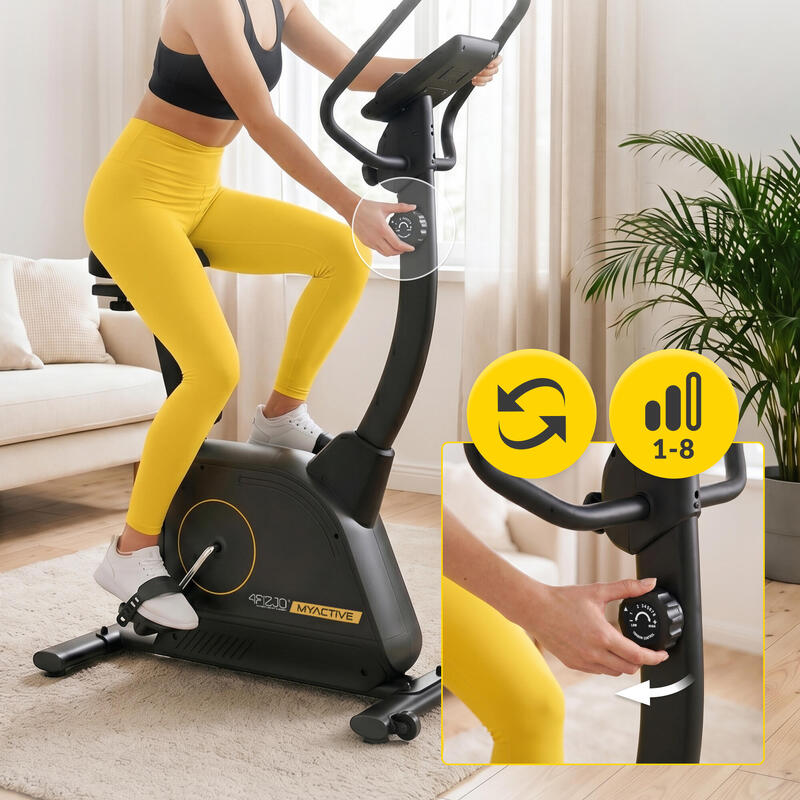 Bicicletă fitness verticală pentru antrenament acasă MY-ACTIVE 4FIZJO