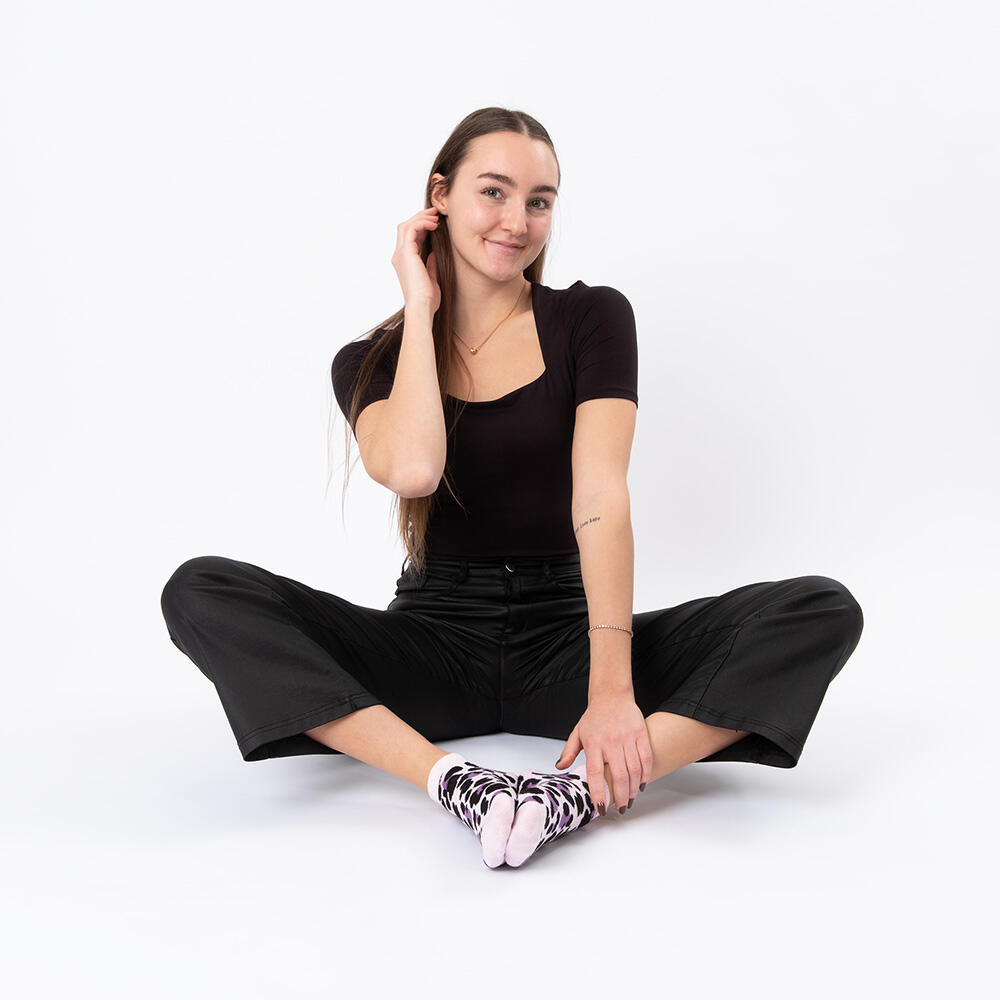 Damen Sneaker Socken 6er Pack (Modell: Kira) LeoMix2 39-42 5/6