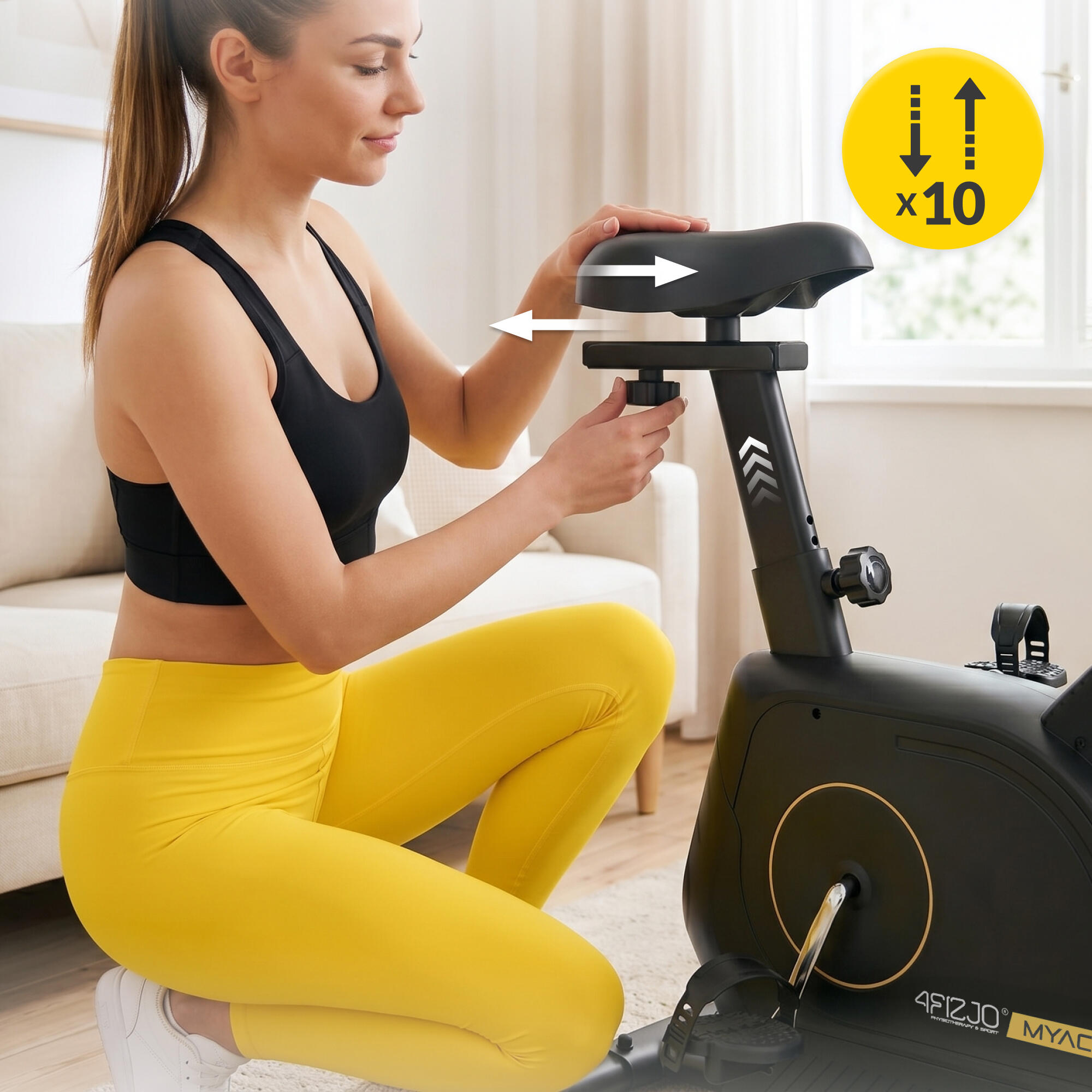 Rower stacjonarny pionowy do ćwiczeń w domu MY-ACTIVE 4FIZJO 5/7