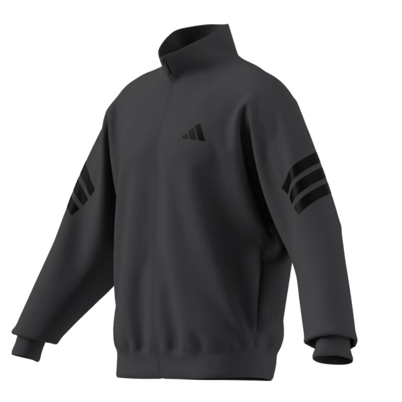 Adidas felpa con zip grigia uomo KD5235 4/4