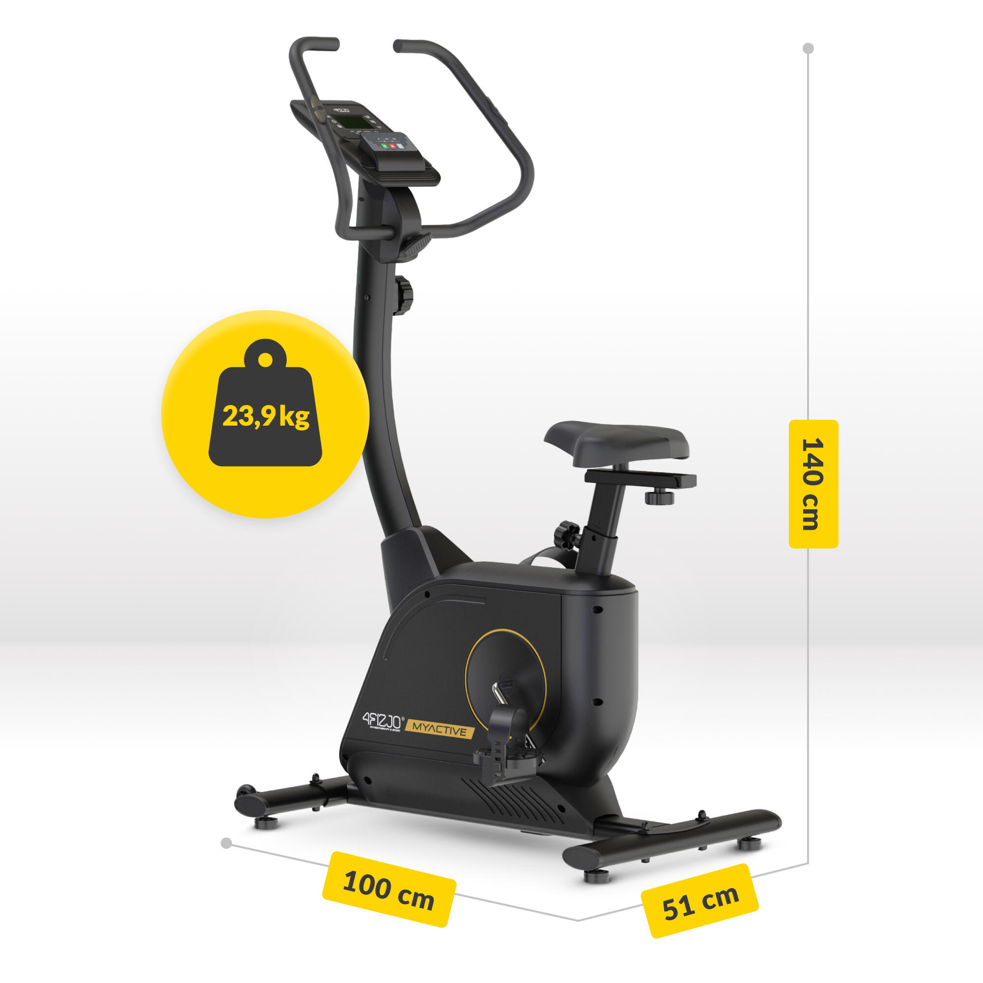 Rower stacjonarny pionowy do ćwiczeń w domu MY-ACTIVE 4FIZJO 6/7