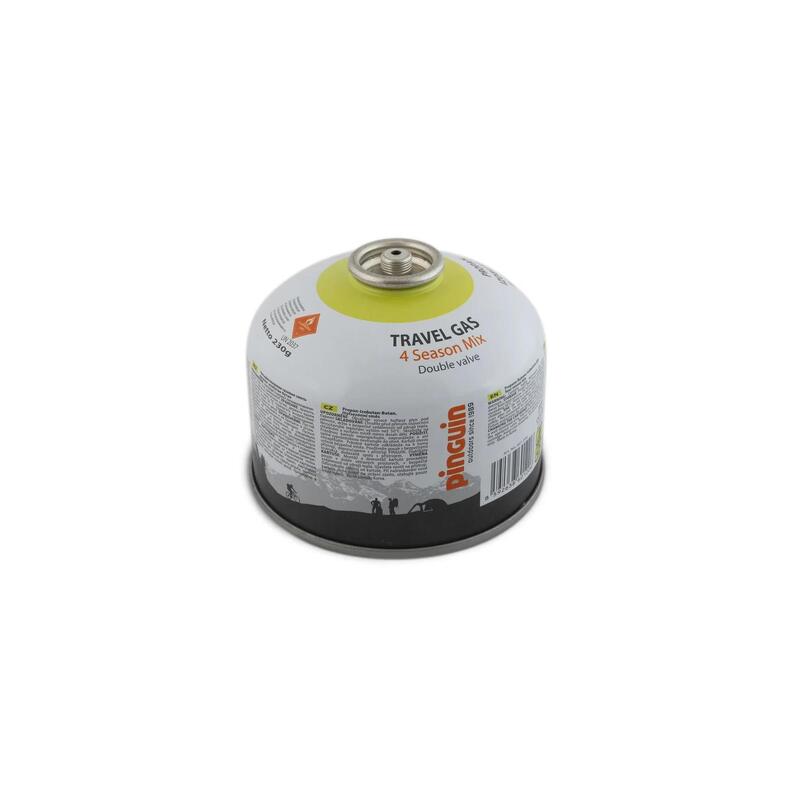 Set 4 butelii gaz camping Pinguin Travel Gas 230 g cu filet