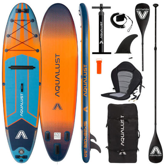 Paddle Board Gonflable SUP 10.6 320 cm avec Siège Kayak Deluxe
