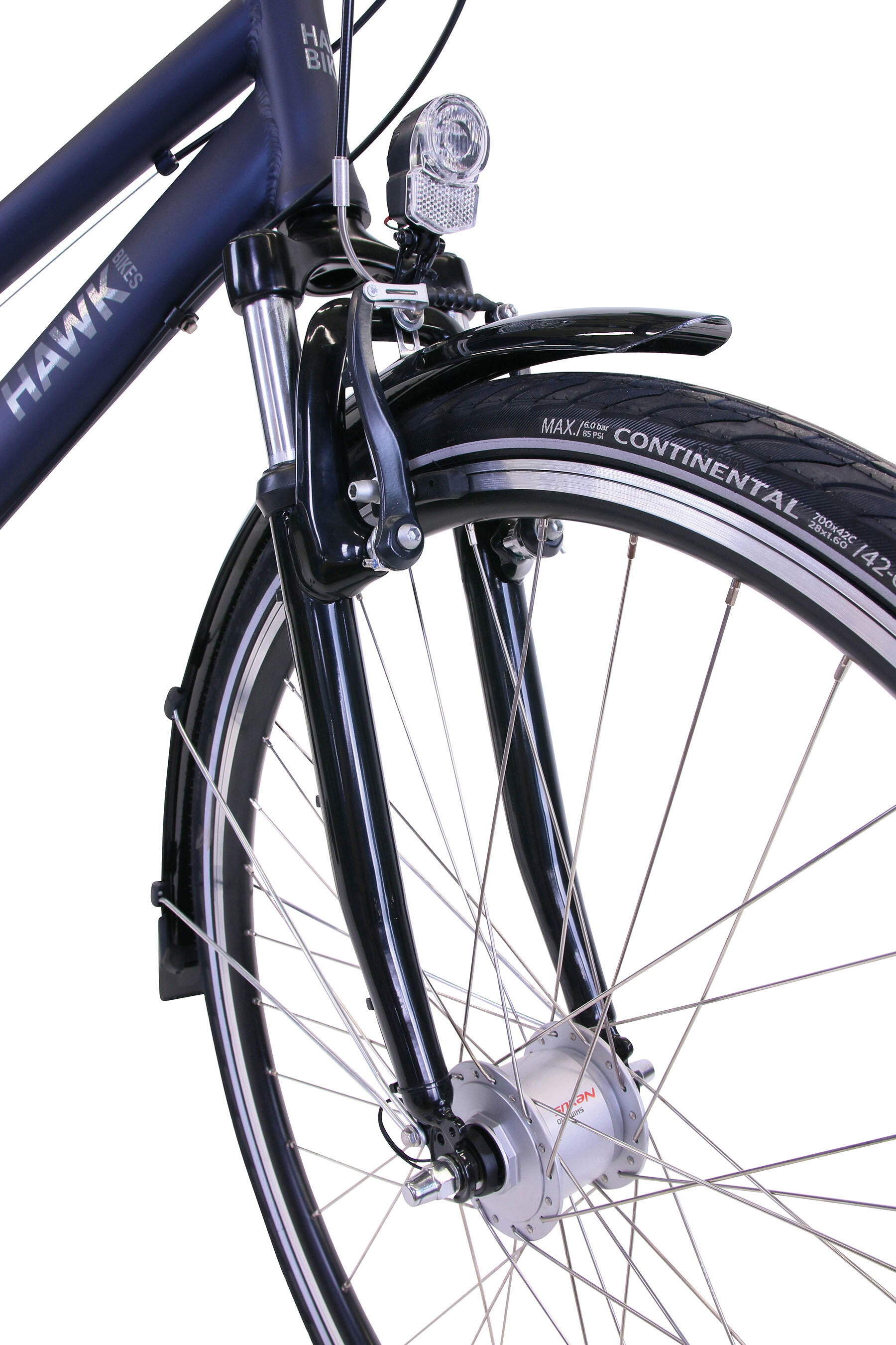 HAWK Fahrrad Citytrek Lady Deluxe Ocean Blue 28 Zoll 7-Gang 3/7