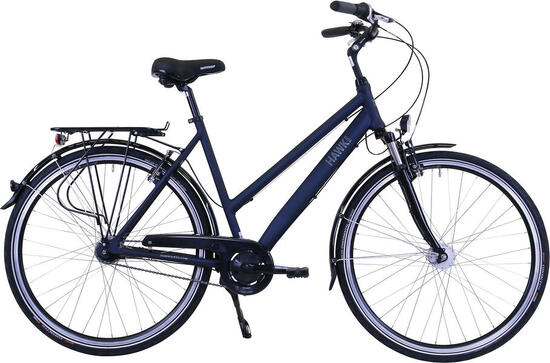 HAWK Fahrrad Citytrek Lady Deluxe Ocean Blue 28 Zoll 7-Gang