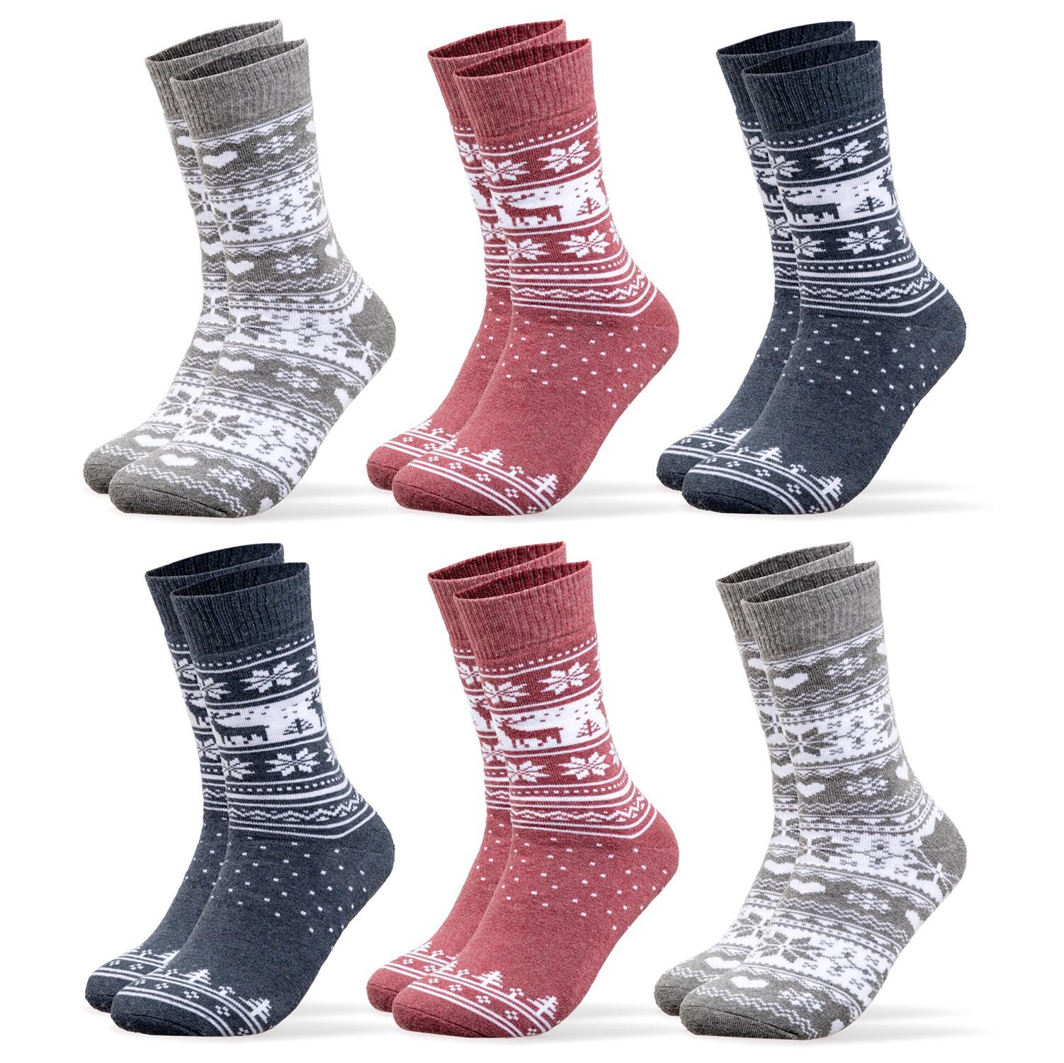 Damen Norweger Socken 6er Pack (Modell: Frida) 2/5