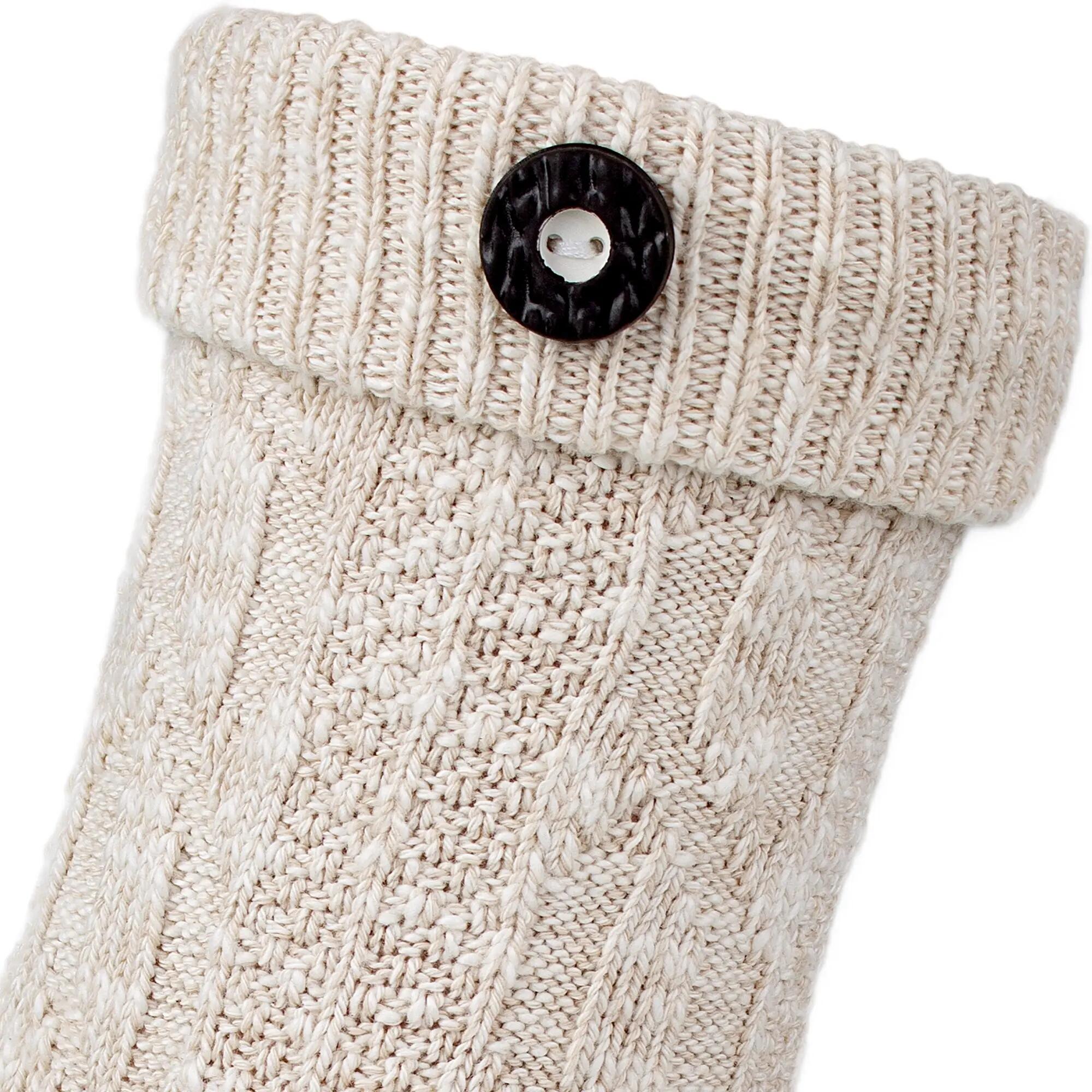 Trachtensocken mit Umschlagbund und Knopf für Damen und Herren 3/10