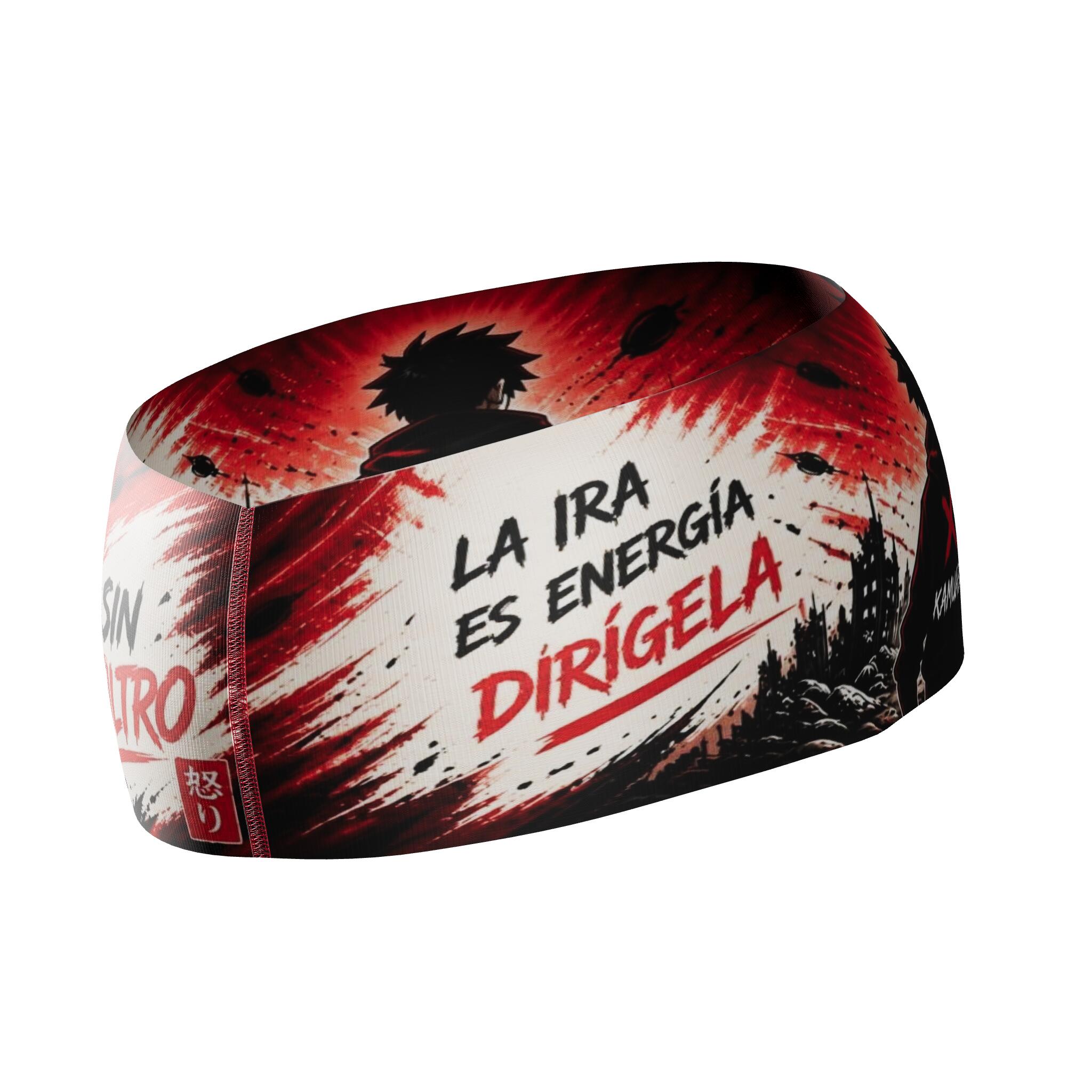 Bandeau de course Elite LA IRA ES ENERGÍA - Sin Costuras y Reversible 2 EN 1 2/5