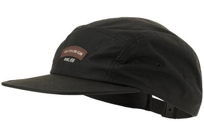 Unisex fietsen cap 5-panel zwart ademend