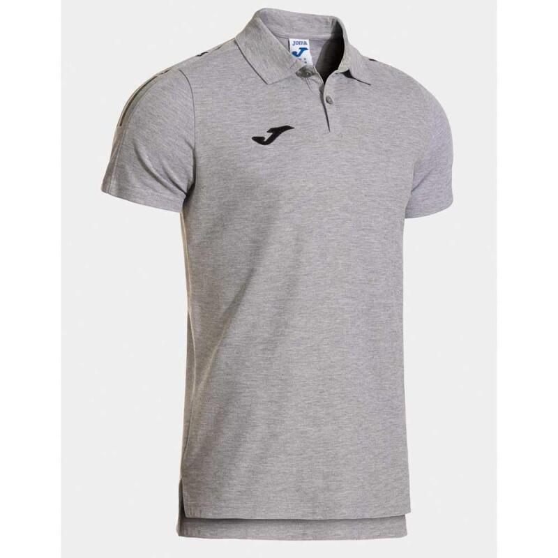 Polo - Niño - Manga corta piqué algodón - Gris Melange 4/5