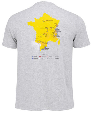 T-shirt Parcours 2026 - Collection officielle Tour de France de Cyclisme