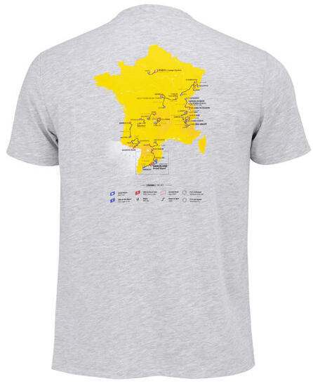 T-shirt Parcours 2026 - Collection officielle Tour de France de Cyclisme