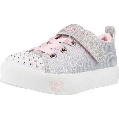 Sneakers skechers heart steps - shimmer sweetie, grijs, kinderen