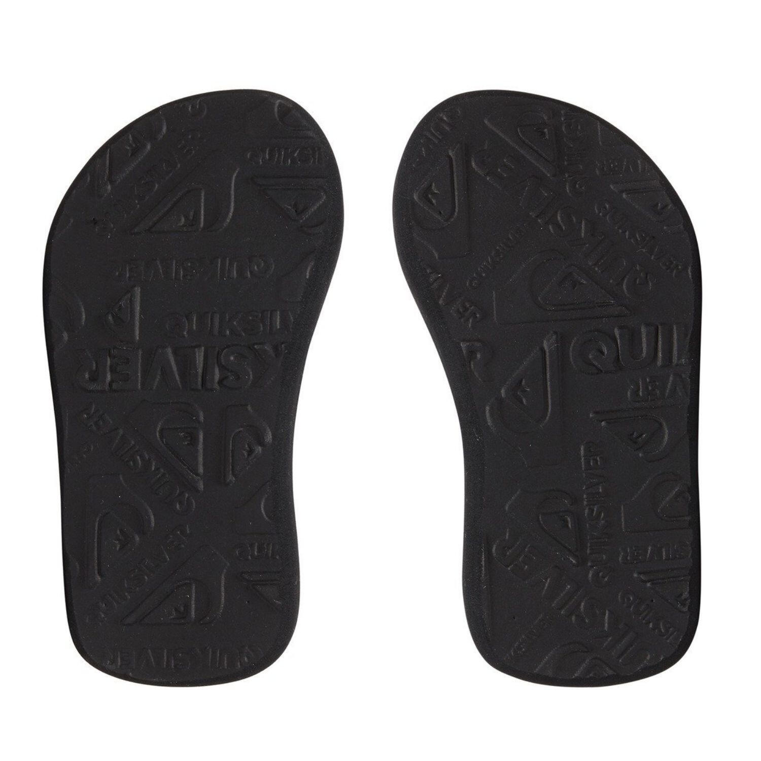 Quiksilver Molokai Kinder-Flip-Flops für den Sommer mit Gummiband Schwarz 4/4