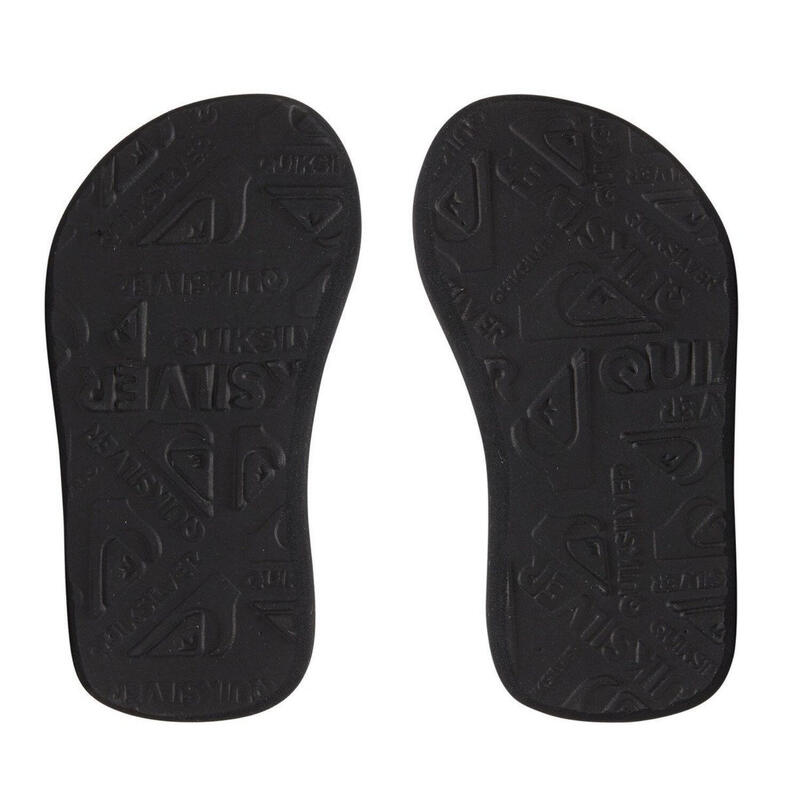 Șlapi copii Quiksilver Molokai pentru vară cu bandă elastică negri