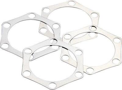 Bbb rotor 6-gaats shimset 4-dlg 0,3mm zilver