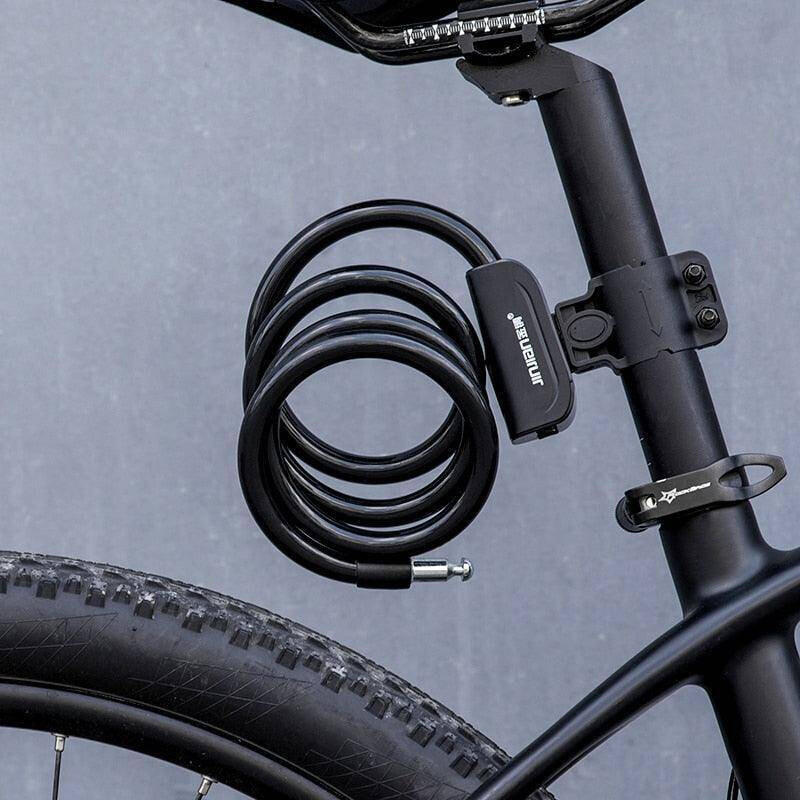 Zapięcie rowerowe, linka, na kluczyk ROCKBROS RKS515-BK czarne 4/6