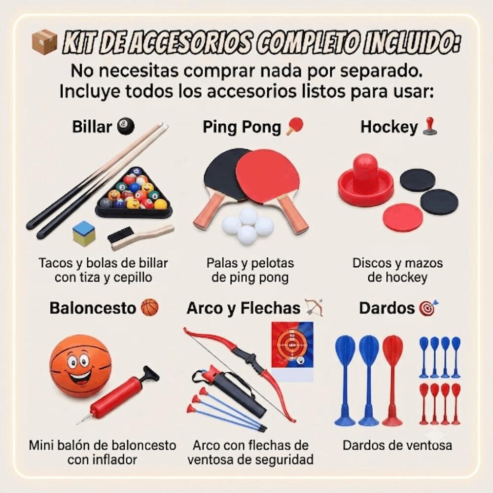 Devessport Multijuegos Infantil 7 en 1 Super Shooter 4/7