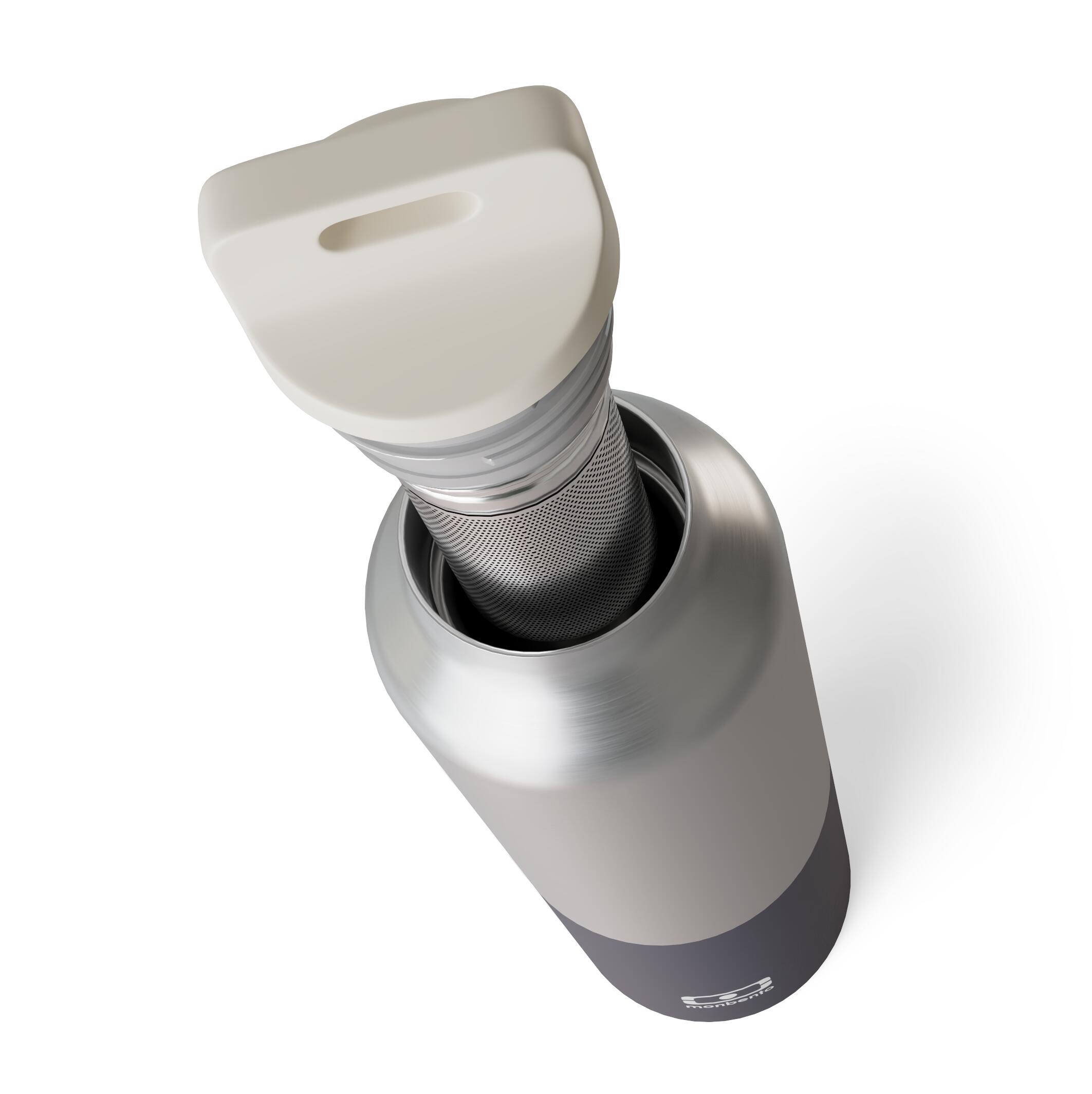 Gourde isotherme avec infuseur et dragonne 500ml|Adulte|Steel 4/5