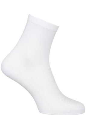 Chaussettes de vélo hautes 19 cm respirantes gravel blanches