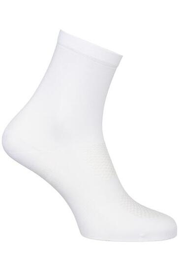Chaussettes de vélo hautes 19 cm respirantes gravel blanches
