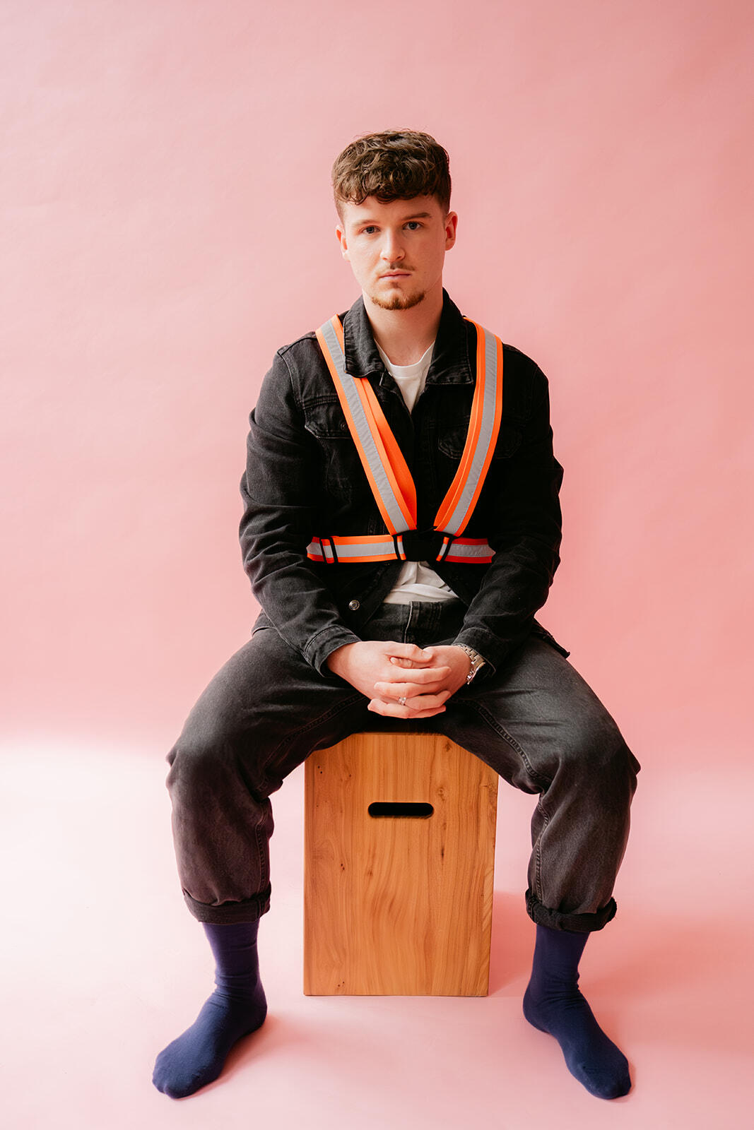 Le Harnais réfléchissant de Zoé Orange fluo 2/2