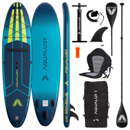 Paddle Board Gonflable SUP 10.6 320 cm avec Siège Kayak Deluxe