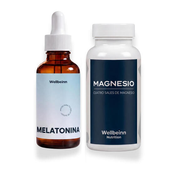 Pakket Magnesium 60 Tabletten en Melatonine B6 50 ml Night Recovery